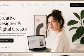 create high converting canva website for ugc and content creators portfolio