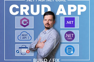 build or fix your asp dot net core crud app