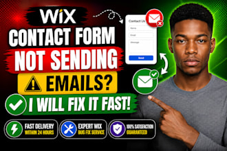 fix wix contact form not sending emails issue properly