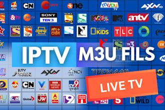 offer m3u playlist, 8k server, live TV app, restream with panel