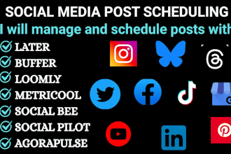 schedule your social media post with later loomly buffer metricool socialbee