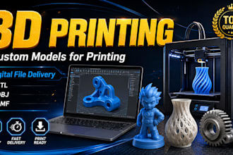 create high quality character models for 3d printing stl,3mf