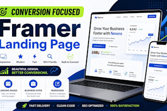 design a conversion focused framer landing page