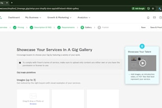 setup your shopify store app