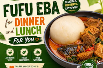 do fufu eba for dinner and lunch for any food rescip