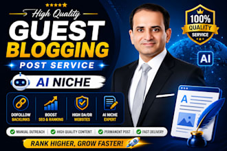 build ai backlinks via ai guest post on high da sites to rank blogs
