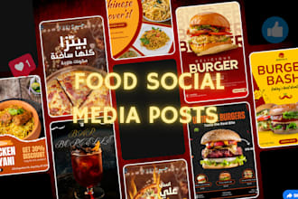 design eyecatching food social media post design