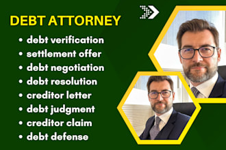 handle debt settlement, debt negotiation, debt relief, and creditor disputes