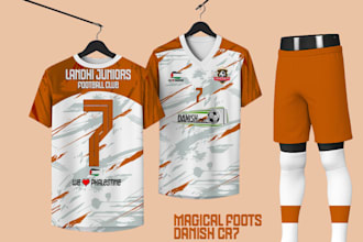design a unique football kit and jersey for your team