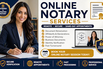 provide online notary services remote notarization document verification
