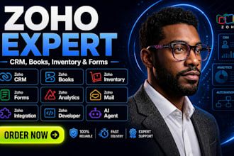 zoho CRM setup zoho one zoho campaign zoho creator zoho books zoho recruit sites