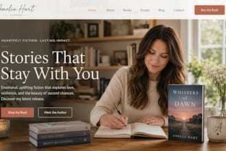 design wix author website book launch website ebook KDP website book website