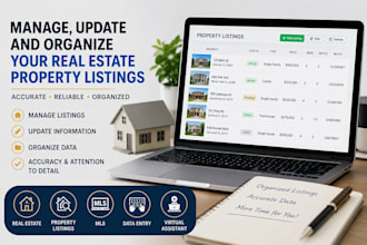 manage mls listings, property data and real estate admin tasks