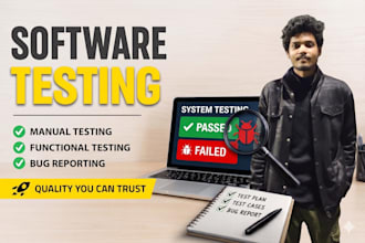 do professional manual software testing and bug report