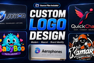 design a custom business logo modern