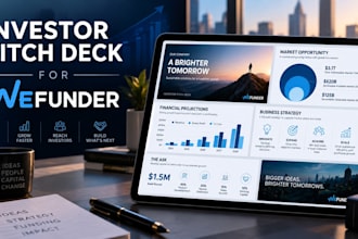 create an investor ready crowdfunding pitch deck for wefunder
