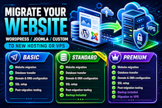 migrate your website to a new host or vps