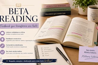 u fazer leitura beta e revisao