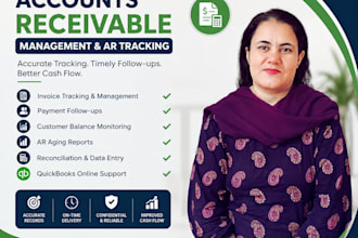 manage accounts receivable, invoice tracking and payment follow ups