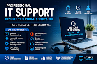 provide professional IT support and remote technical assistance