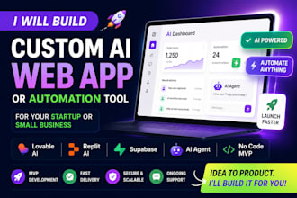 build a no code ai web app or automation tool fast using lovable and bolt
