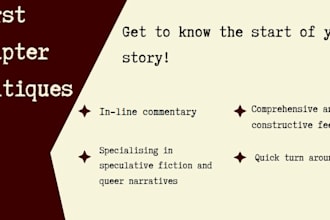 critique your first chapters