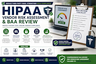 review hipaa business associate agreements and vendor risk assessments