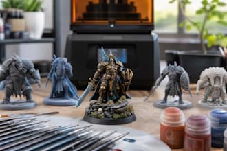 3d print and paint minimature dtl fgm