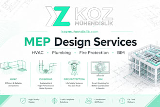 design hvac plumbing fire protection and mep drawings