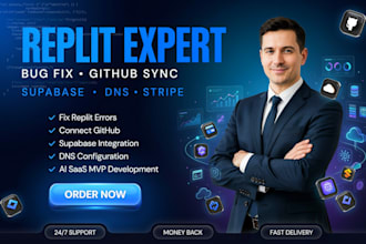 sync replit to github fix replit app fix replit dns connect replit to supabase