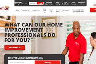 design wix appliance repair website washer dryer fridge service website