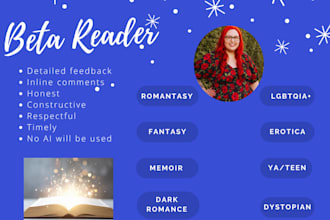 beta read and critique your manuscript