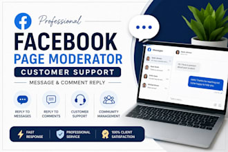 be your facebook page moderator and customer support