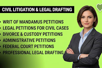 prepare a petition for your court case
