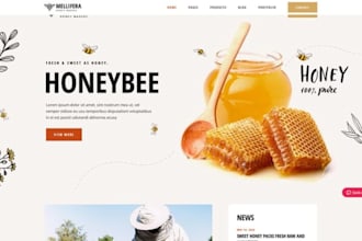 design squarespace beekeeper website herbal eco product brand website