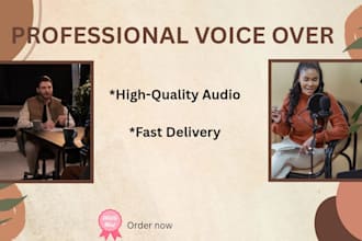 record a professional african voiceover for your project