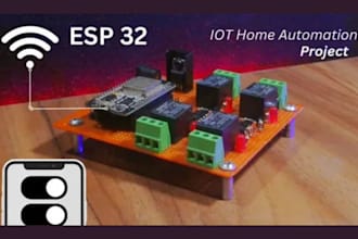 do iot project pcb, lora, mqtt, mobile, web app, AWS, esp32, pi, esp8266, stm32