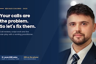 be your b2b sales coach and cold calling consultant