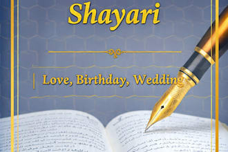 write custom urdu poetry shayari for your special moments