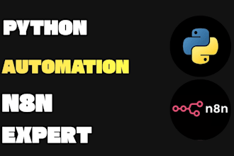 create python web automation and n8n workflow automation