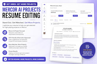 do mercor ai projects and resume editing for you
