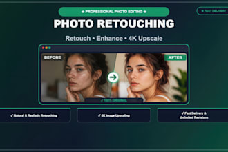 do high end photo retouching and image enhancement