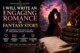 crafting unforgettable romance stories and fiction