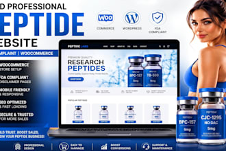 build peptide website peptide store research peptide website supplement website