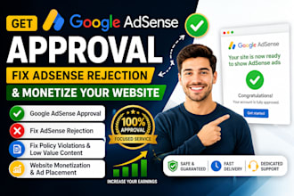 get google adsense approval and fix website adsense rejection issues