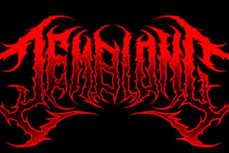 do death, black metal, grindcore, hardcore band logo
