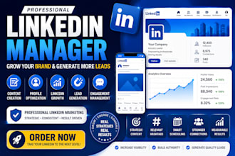 be your linkedin manager for content, branding and growth