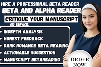 alpha and beta read dark romance, cozy mystery memoir beta reader fantasy reader