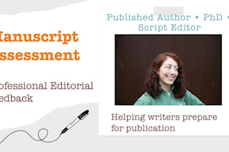 provide publishing level editorial feedback on your novel