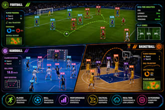 build real time sport computer vision system for soccer, basketball and handball